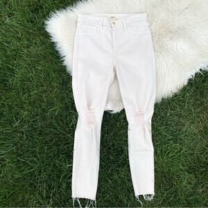 L'AGENCE High Rise Skinny Distressed Jeans 31